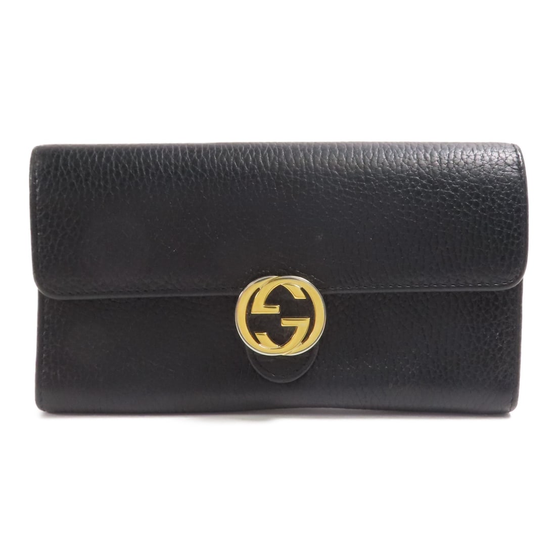 GUCCI GG Black Calfskin Leather Double Sided Long Wallet (1 of 18)