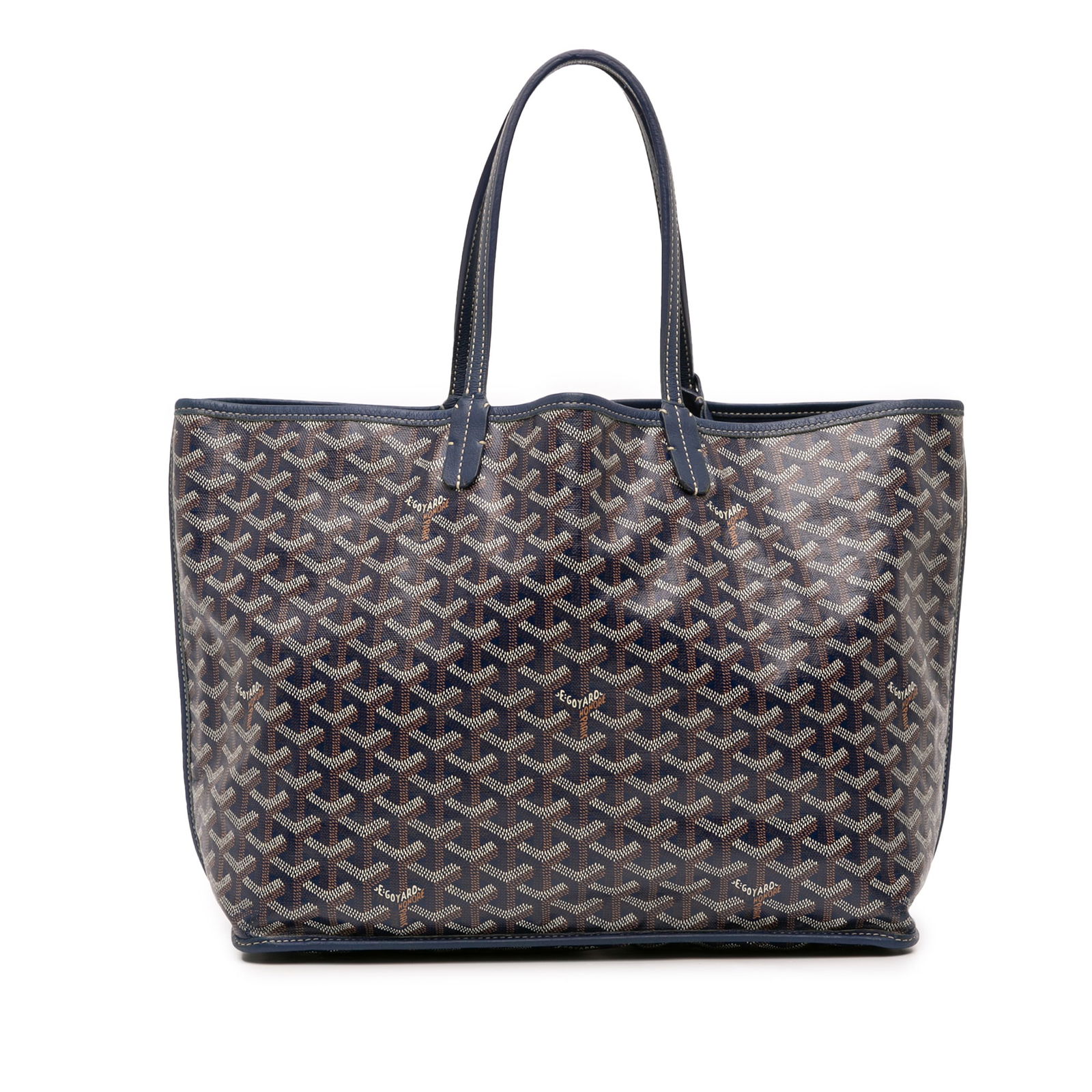 Goyard Saint Louis PM Blue Coated Canvas Handbag (1 of 12)