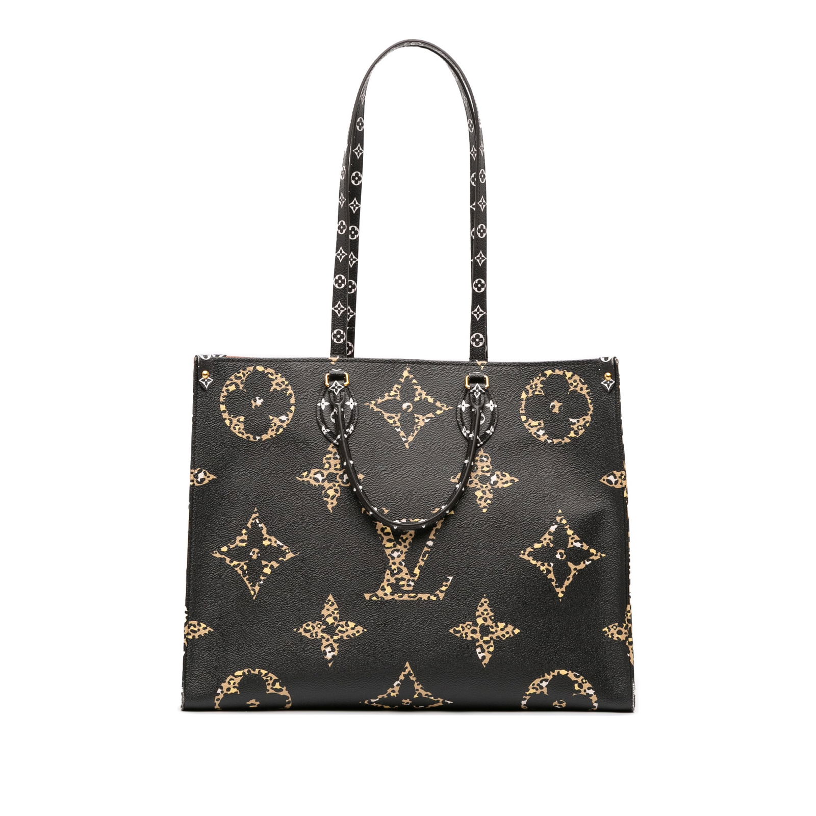 Louis Vuitton Monogram Giant Jungle OnTheGo GM Bag Black: Louis Vuitton Monogram Giant Jungle OnTheGo GM Bag Black Introducing the Louis Vuitton Monogram Giant Jungle OnTheGo GM, a stylish and functional tote designed for the modern individual. This exquisit