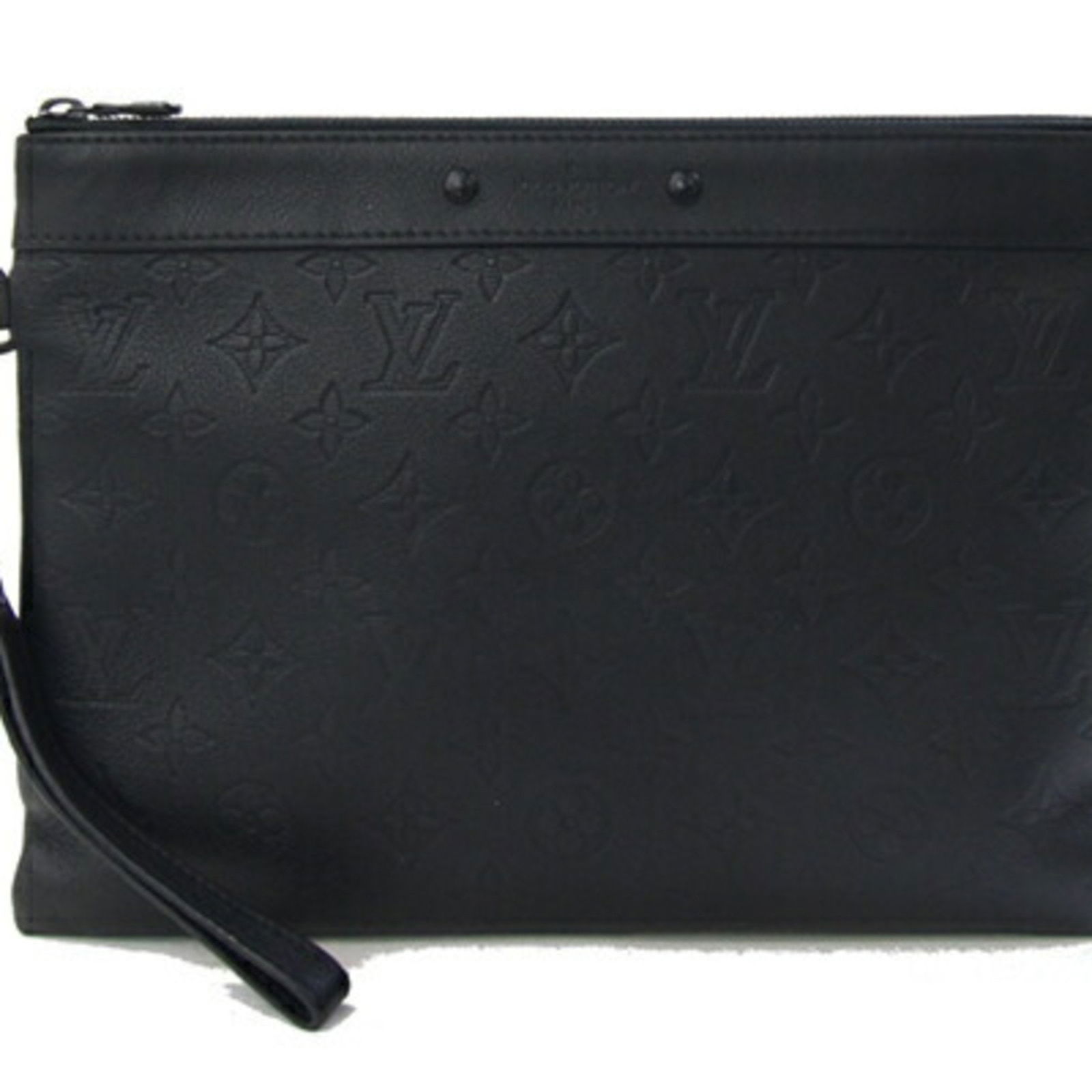 Black Leather Pochette To-Go Bag by Louis Vuitton (1 of 9)