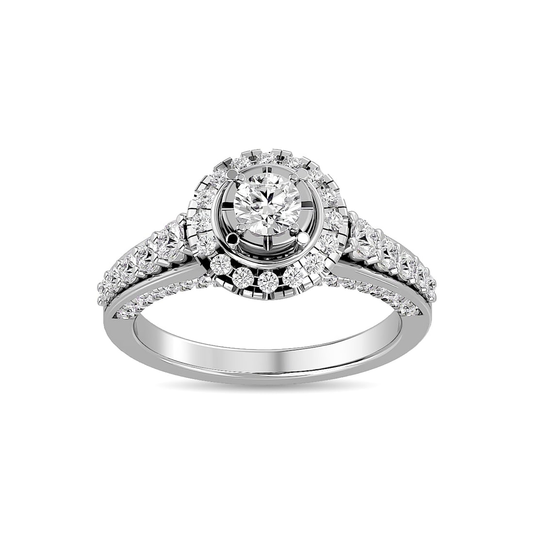 Diamond 1 Ct.Tw. Bridal Ring in 14K White Gold: Diamond 1 Ct.Tw. Bridal Ring in 14K White Gold 14k White Gold Stone Color: G-h Stone Clarity: Si2 This item may take 2-5 weeks for shipping. PLEASE NOTE: Framed, Large, or heavy items do not have ship