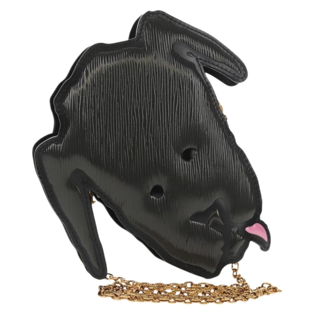 LOUIS VUITTON Gray Monogram Reverse Dog Face Pochette Bag M53171 Auth (1 of 18)