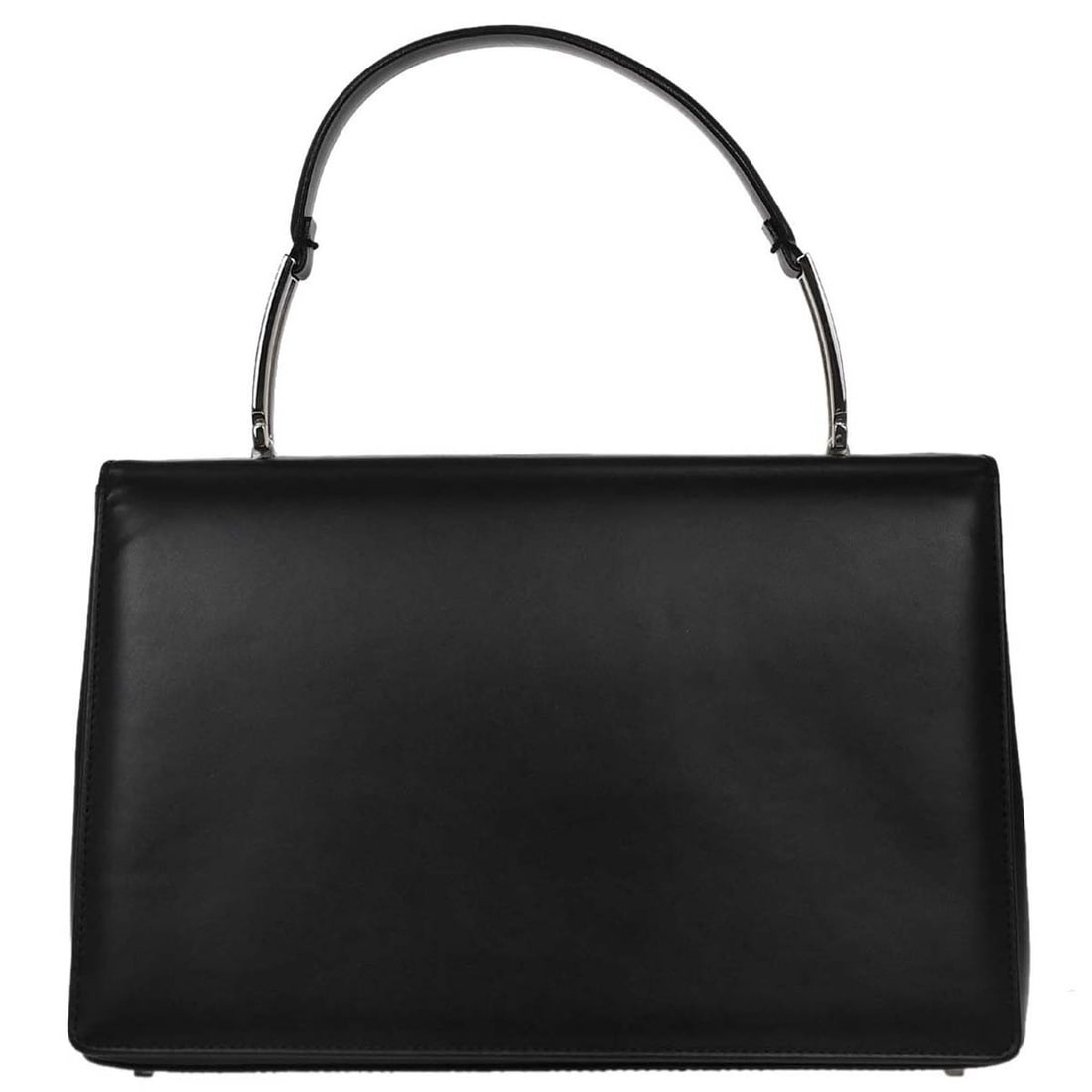 Salvatore Ferragamo Black Leather Top Handle Handbag AQ-21 9311 (1 of 10)