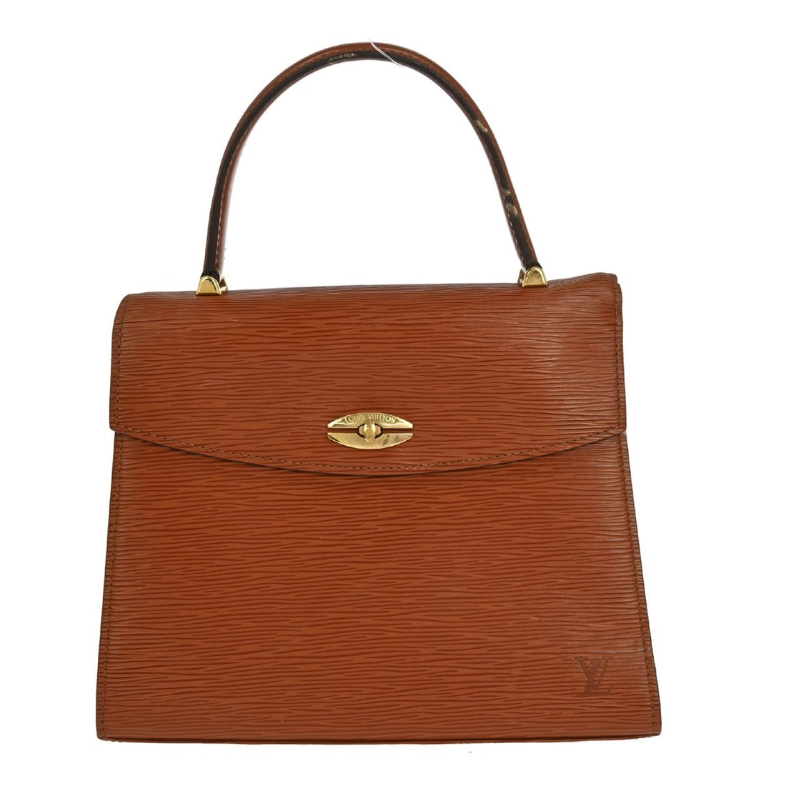 Louis Vuitton Malherbes Brown Epi Leather Handbag M52373 Top Handle: Louis Vuitton Malherbes Brown Epi Leather Handbag M52373 Top Handle This Louis Vuitton Malherbes handbag is a sophisticated accessory crafted from premium Epi leather in a rich brown hue. Designed for