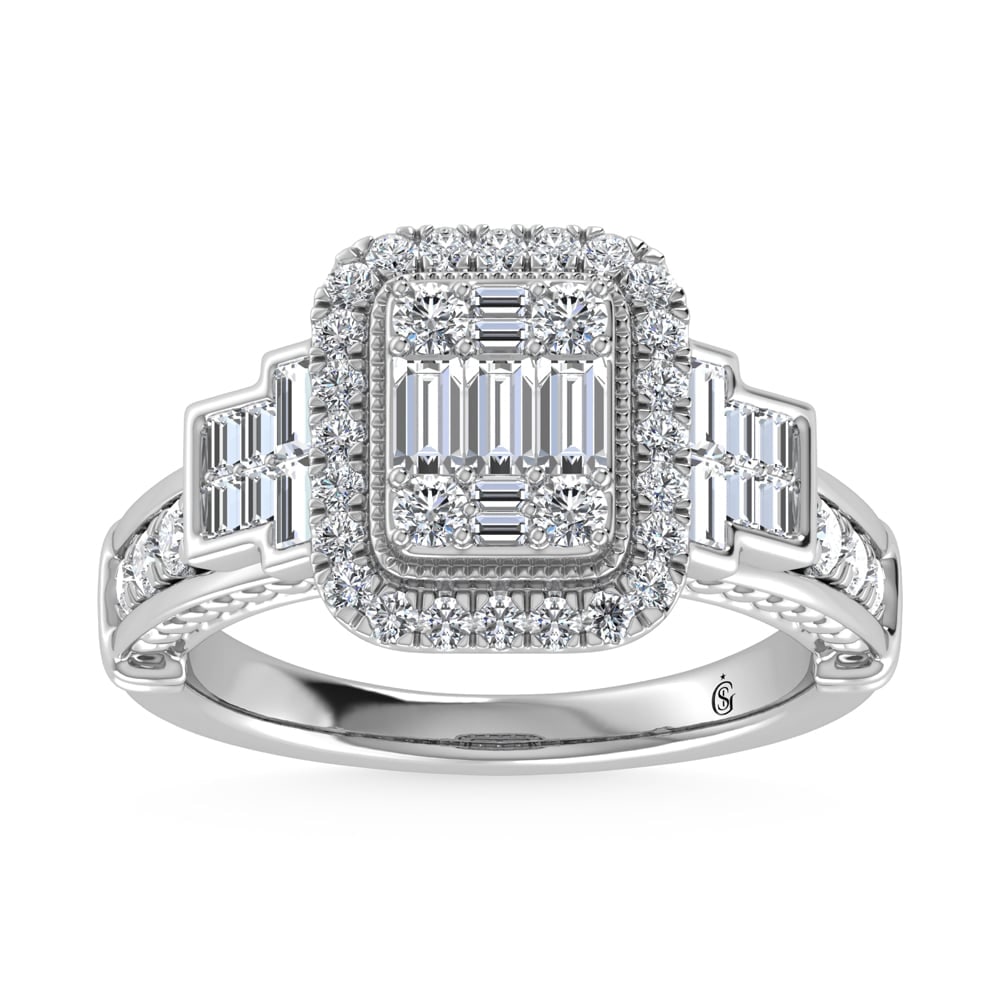 14K White Gold Diamond 1 Ct.Tw. Engagement Ring: 14K White Gold Diamond 1 Ct.Tw. Engagement Ring 14k White Gold Stone Color: G-h Stone Clarity: Si3 This item may take 2-5 weeks for shipping. PLEASE NOTE: Framed, Large, or heavy items do not have shi