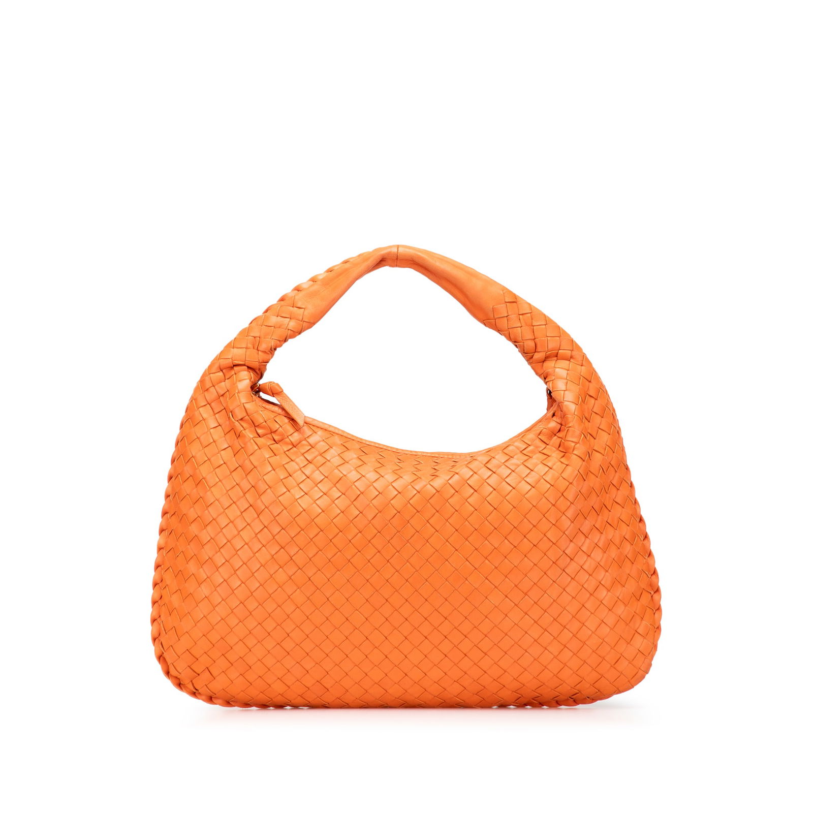 Bottega Veneta Small Nappa Intrecciato Orange Hobo Bag (1 of 11)