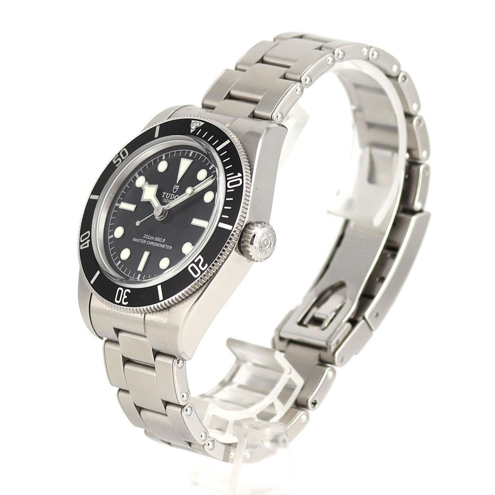 Tudor Black Bay Steel Men's Swiss Watch 41mm: Tudor Black Bay Steel Men's Swiss Watch 41mm This Tudor Black Bay watch features a robust 41mm steel case with a black dial. It is designed for men and crafted in Switzerland. The watch displays sligh