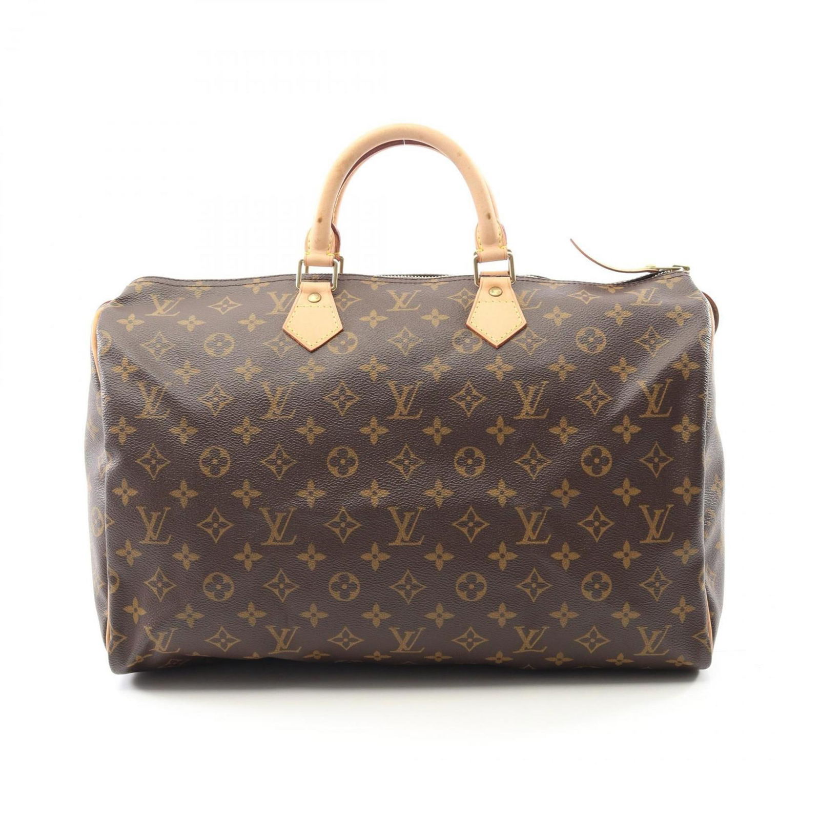 Louis Vuitton Speedy 40 Brown Canvas Handbag France: Louis Vuitton Speedy 40 Brown Canvas Handbag France This Louis Vuitton Speedy 40 handbag features a classic brown canvas exterior. Designed for women, it offers ample space with structured dimensions,