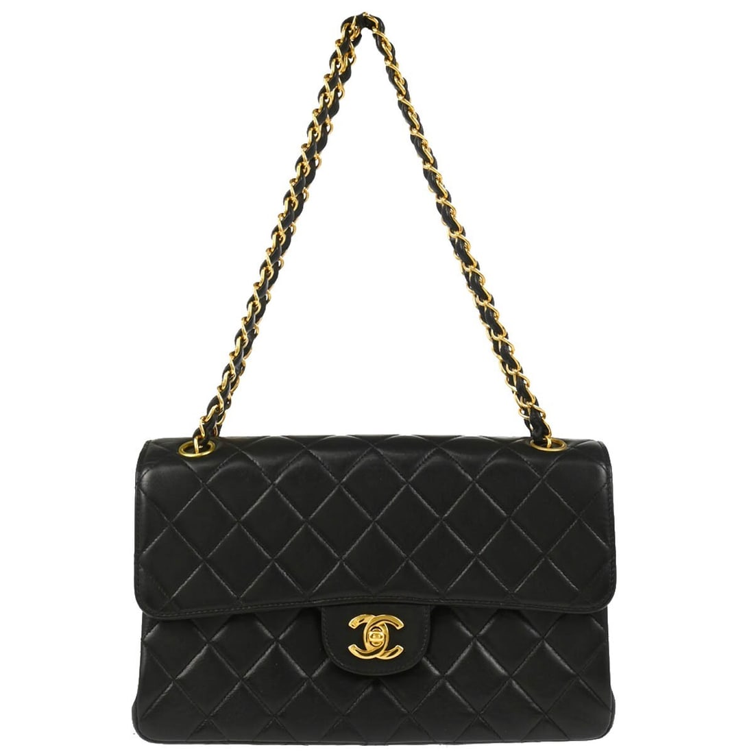 Chanel Black Lambskin Double Sided Classic Flap Shoulder Bag (1 of 11)