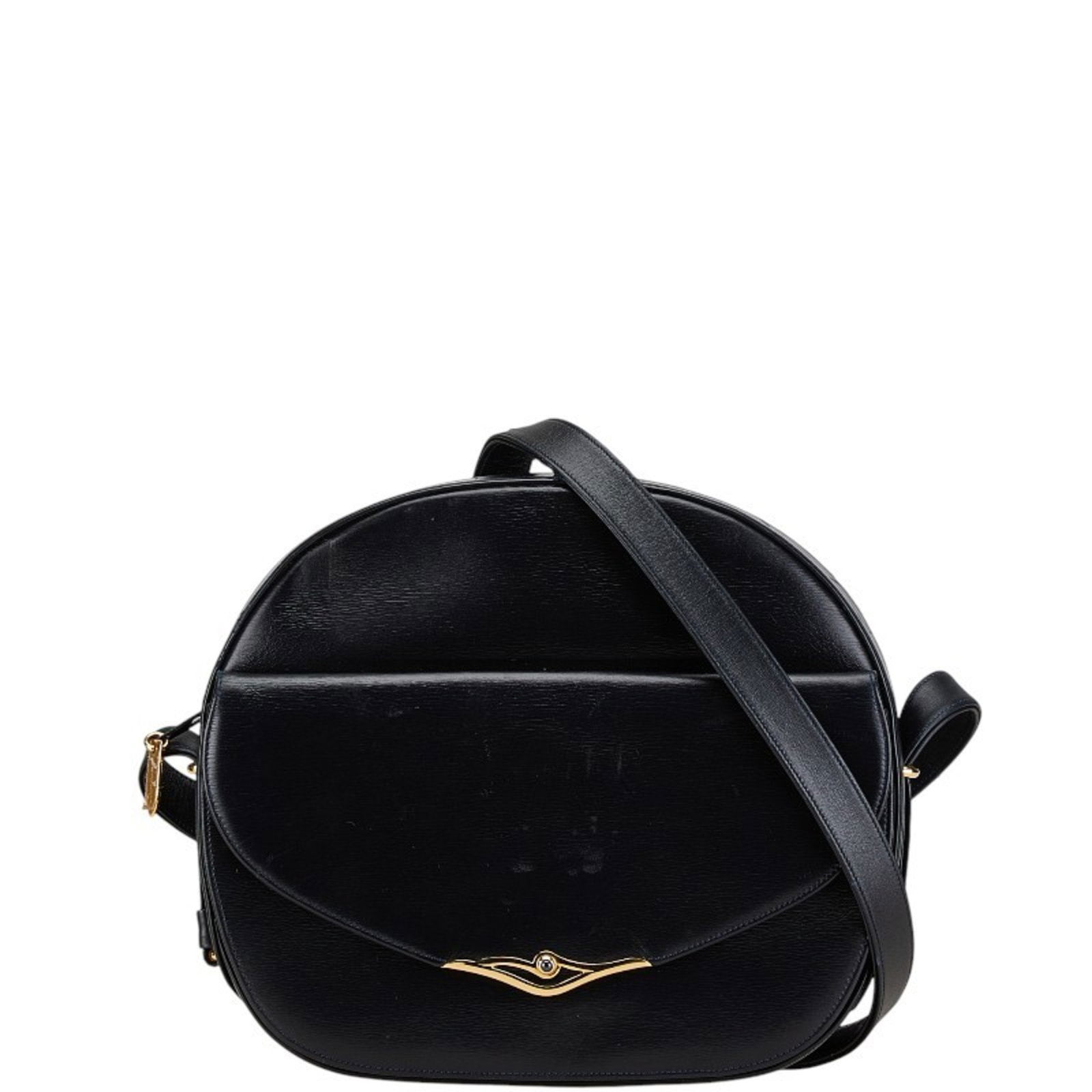 Sapphire Line Leather Shoulder Bag by Cartier in Black (1 of 1)