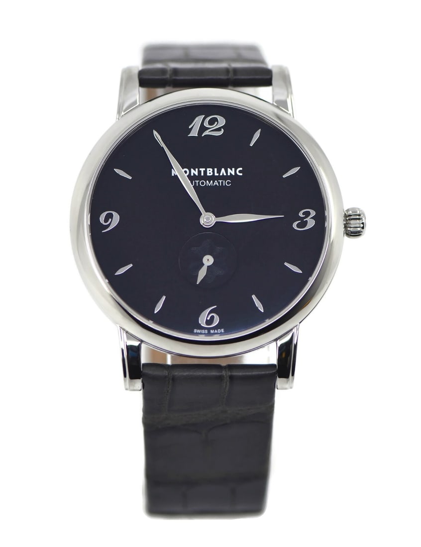 Montblanc Star Classique 107072 Stainless Steel Watch with Box and Papers: Montblanc Star Classique 107072 Stainless Steel Watch with Box and Papers Discover the elegance of the Montblanc Star Classique Stainless Steel Watch, model 107072. This sophisticated wristwatch featu