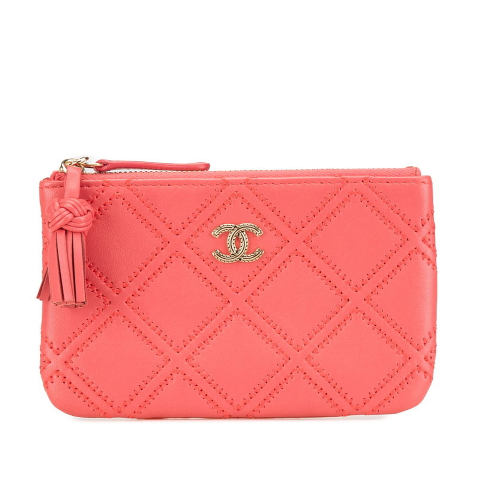 Pink Leather Wallet Chanel Coco Mark Model for Women: Pink Leather Wallet Chanel Coco Mark Model for Women This Chanel Coco Mark wallet is crafted from pink leather and features a compact design. It is designed for women and made in Italy. The wallet is