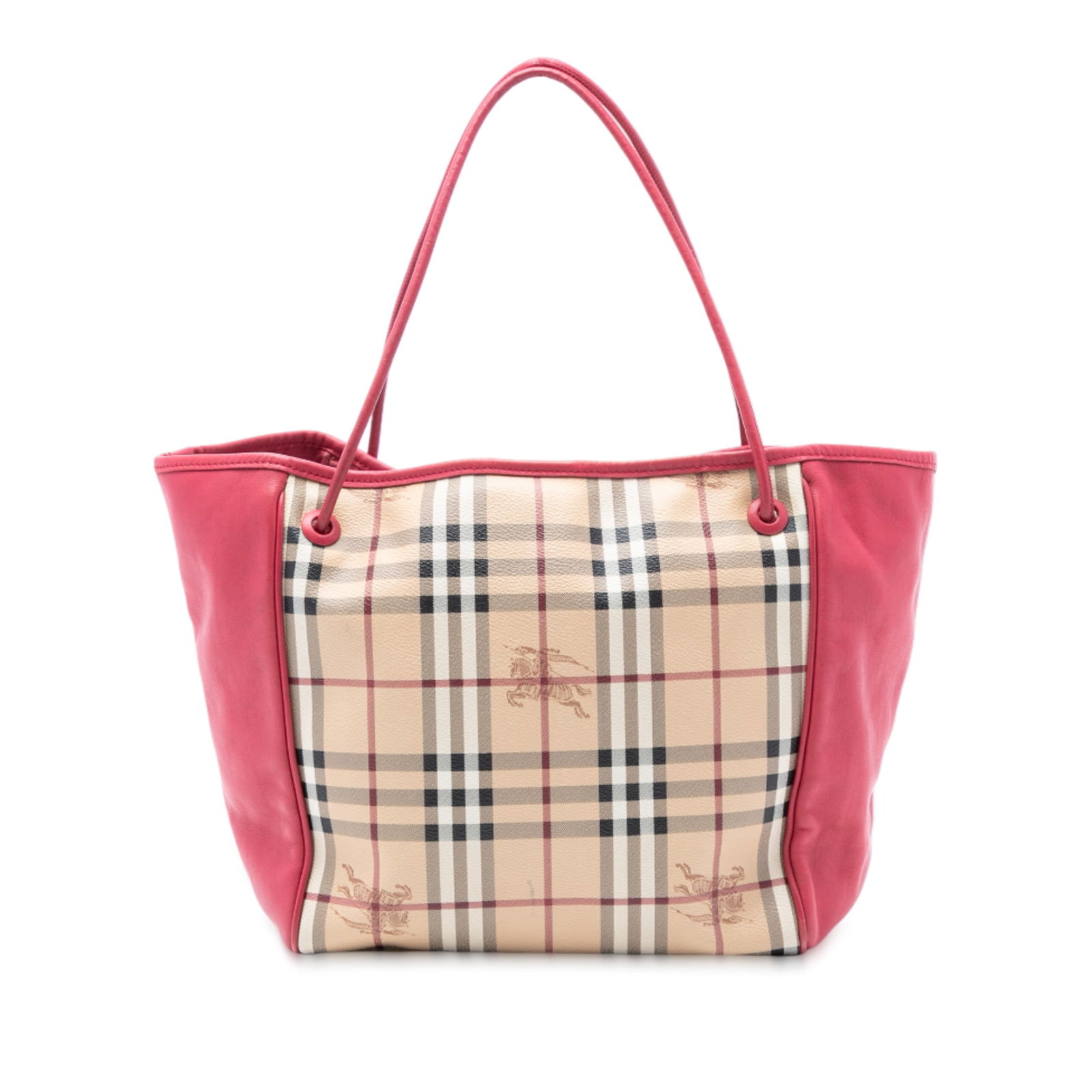 Burberry Canterbury Tote Small Haymarket Check Coated Canvas with Leather Accents (1 of 7)