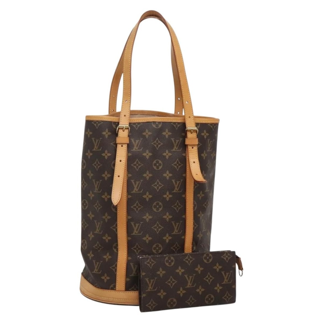 LOUIS VUITTON Monogram Bucket GM Shoulder Bag M42236 Authentic (1 of 18)