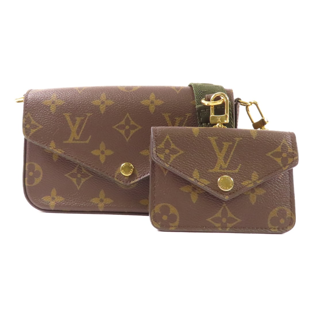 Louis Vuitton Felicie Strap & Go Shoulder Bag M80091 Brown PVC Canvas: Louis Vuitton Felicie Strap & Go Shoulder Bag M80091 Brown PVC Canvas Introducing the Louis Vuitton Felicie Strap & Go Shoulder Bag, a stylish and versatile accessory that perfectly complements any ou