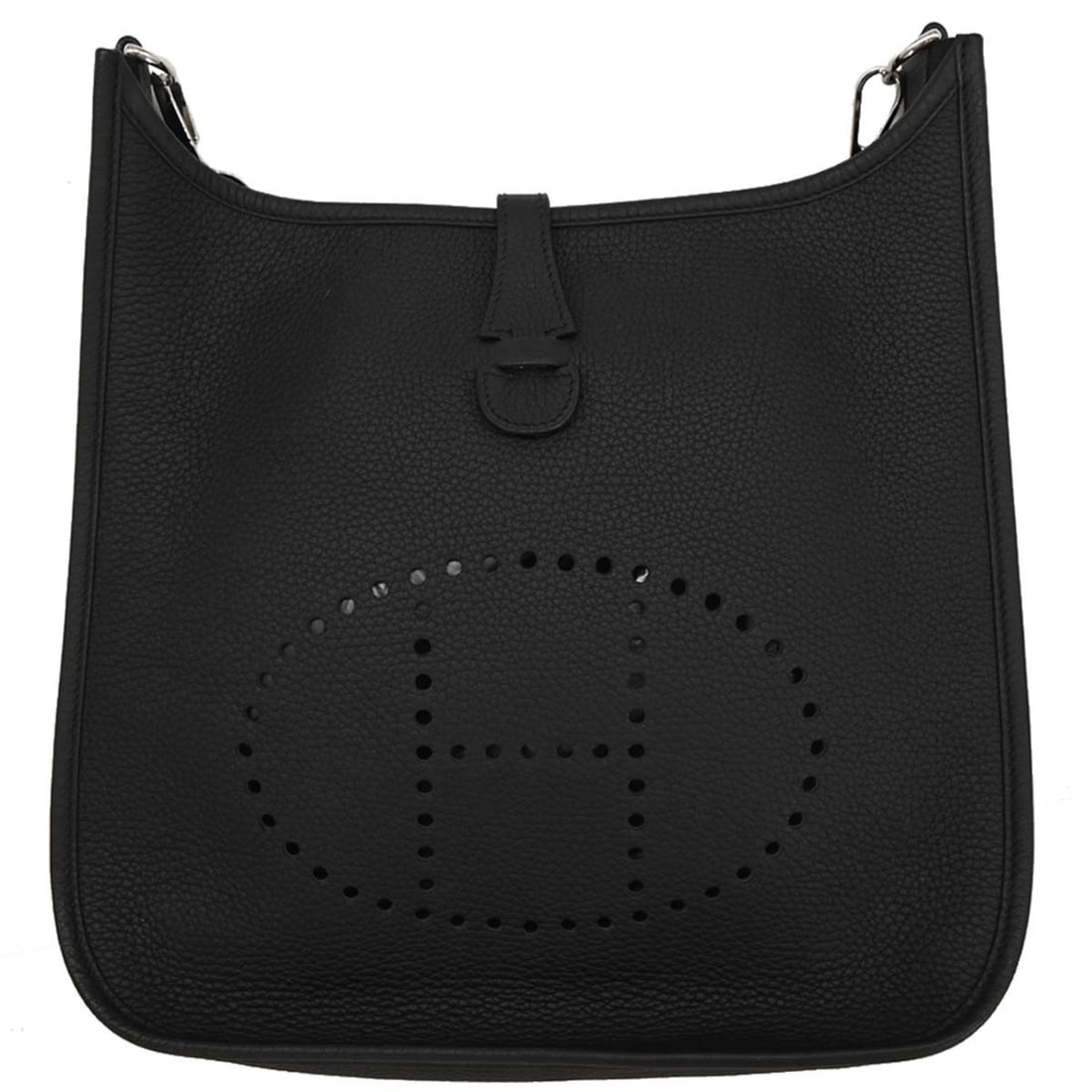 HERMES Black Taurillon Clemence Evelyne 3 Shoulder Bag (1 of 10)