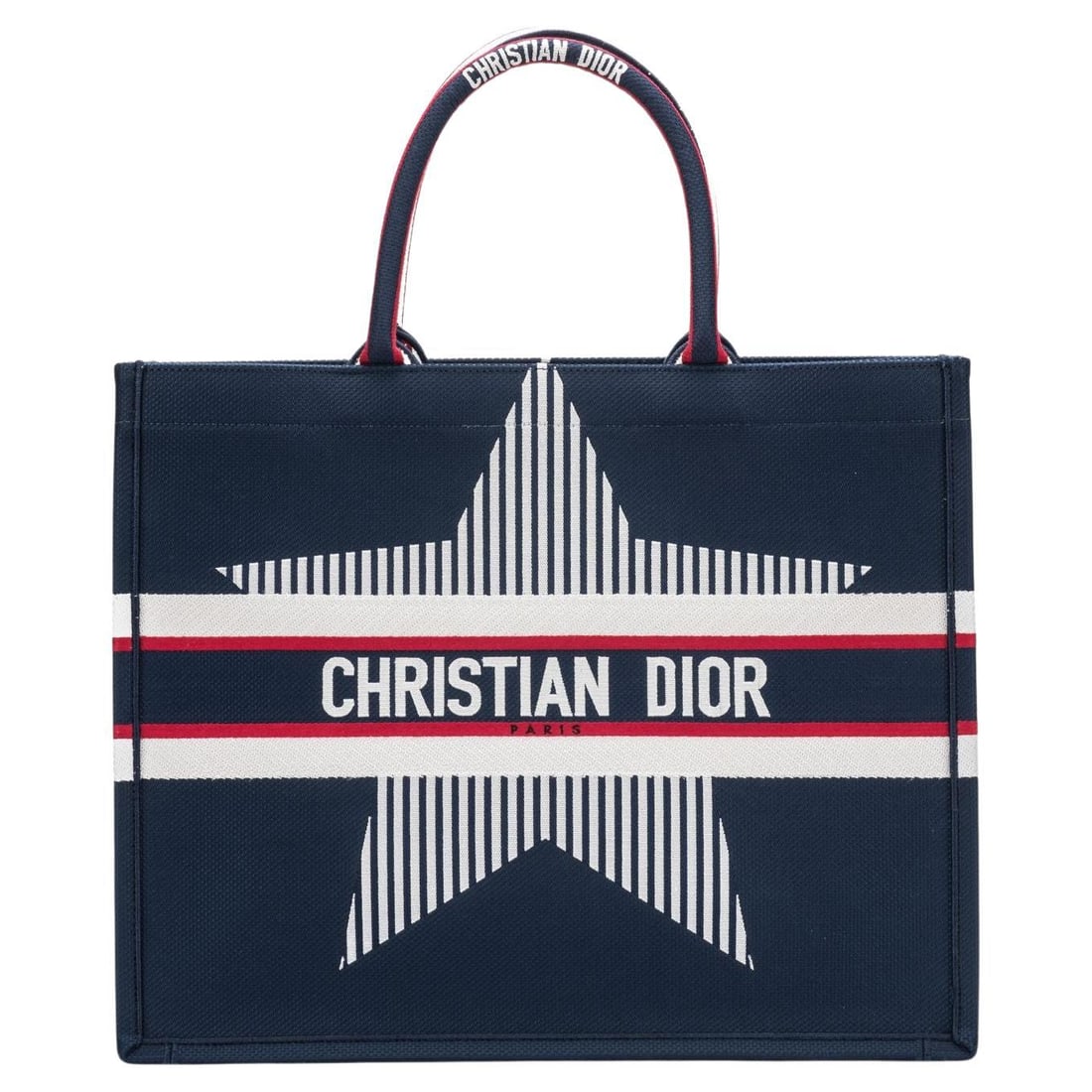 Christian Dior New Alps Large Tote by Maria Grazia Chiuri: Christian Dior New Alps Large Tote by Maria Grazia Chiuri Introducing the Dior New Alps Large Book Bag, a stunning creation by designer Maria Grazia Chiuri for Christian Dior. This spacious tote featu