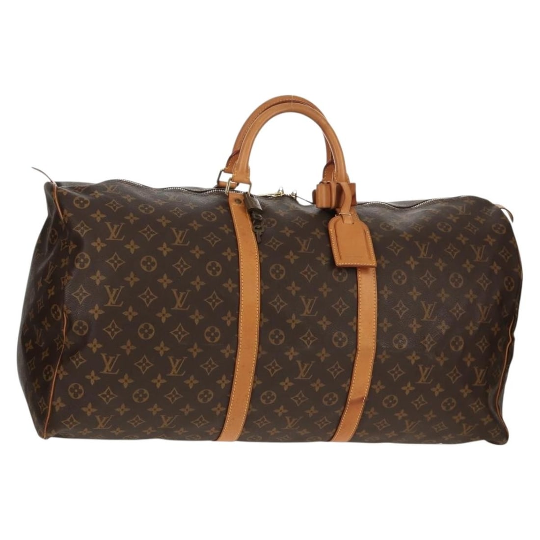 LOUIS VUITTON Monogram Keepall 60 Boston Bag M41422 with Accessories (1 of 18)