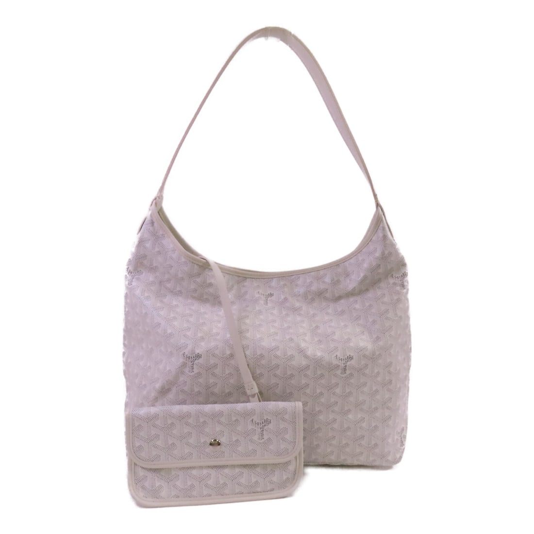 Goyard Boheme White Grey Shoulder Bag with Silver Hardware (1 of 18)