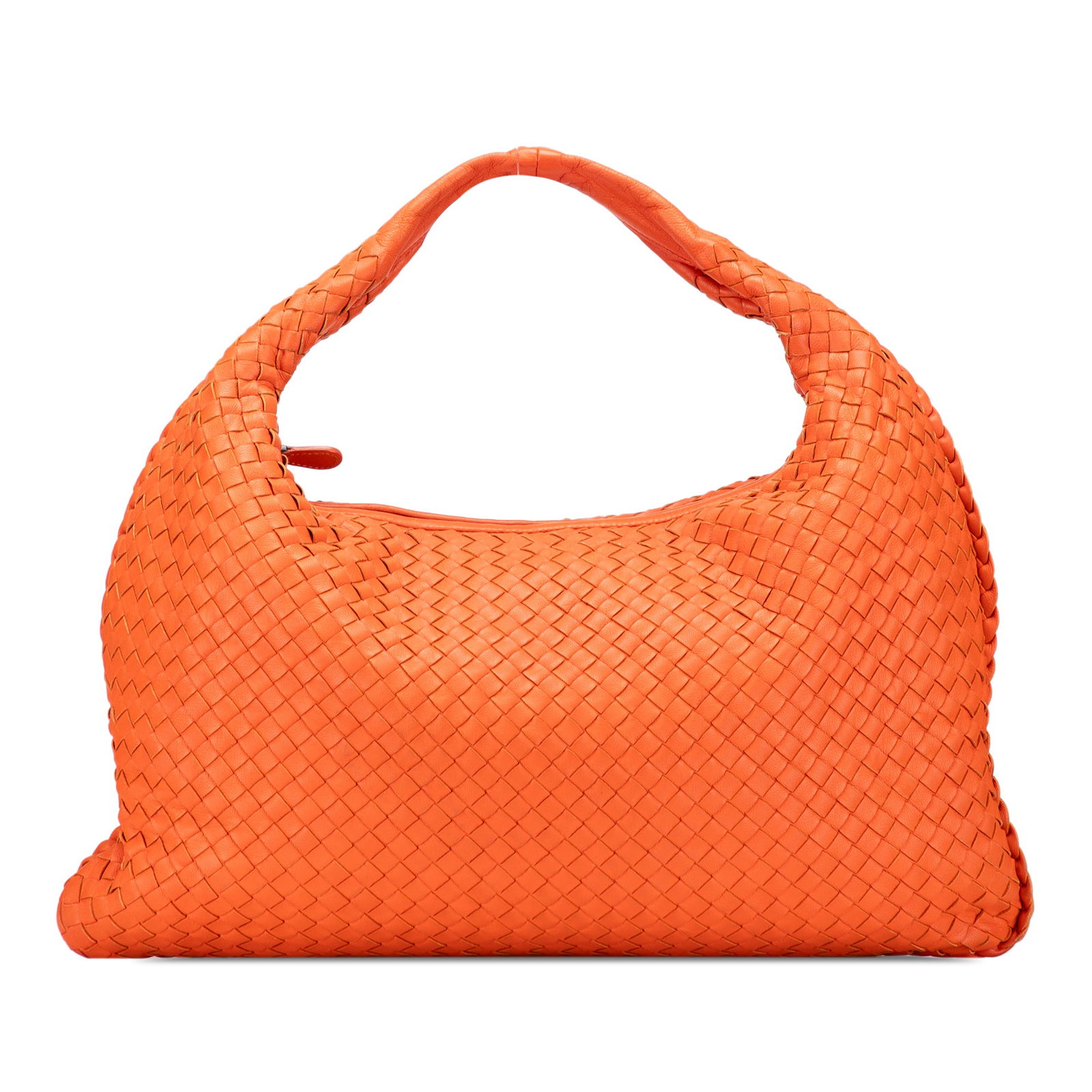 Bottega Veneta Medium Nappa Intrecciato Hobo Bag Orange Leather (1 of 10)