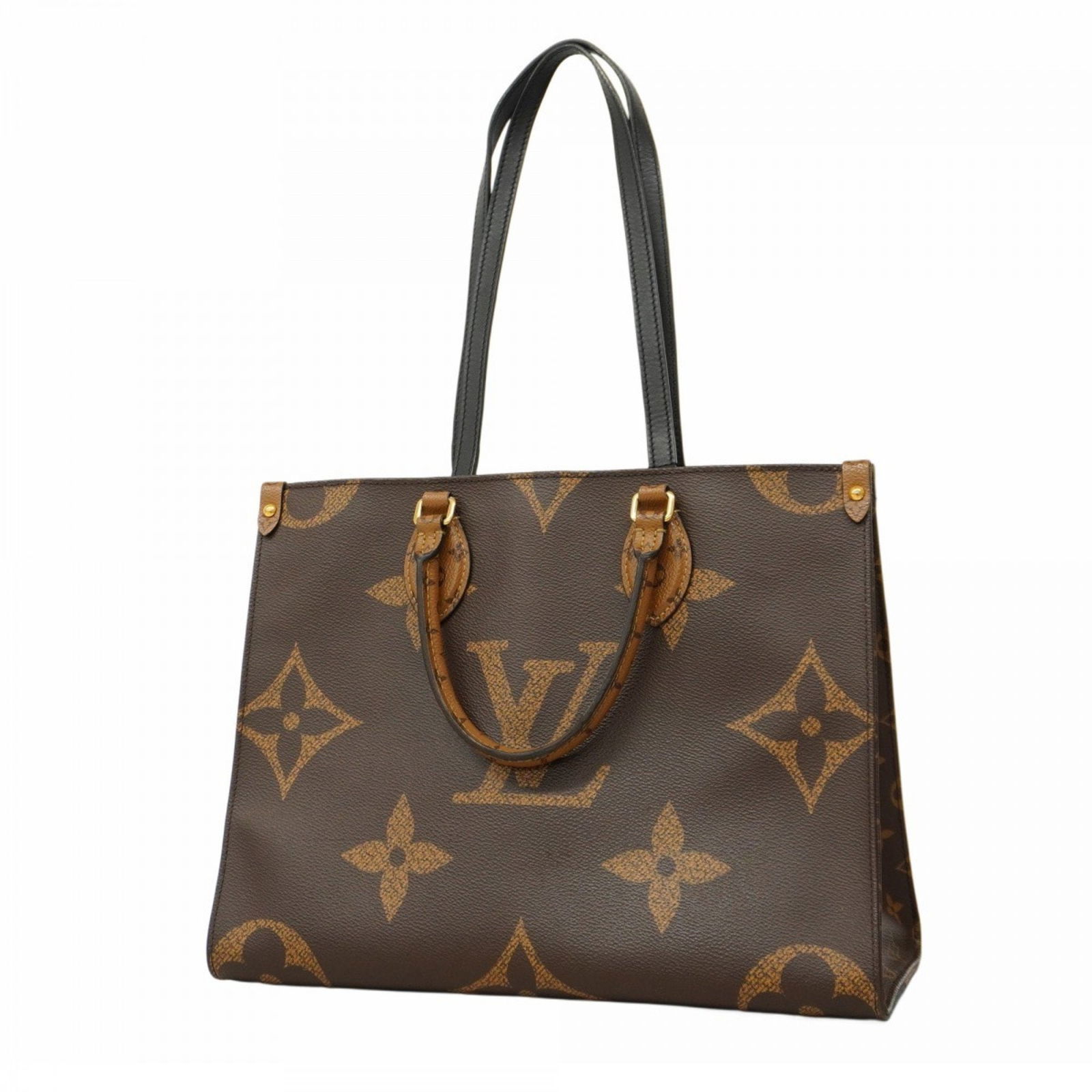 Louis Vuitton Onthego Brown Canvas Tote Handbag 26cm x 34cm x 14cm: Louis Vuitton Onthego Brown Canvas Tote Handbag 26cm x 34cm x 14cm This Louis Vuitton Onthego tote bag features brown canvas construction and is designed for women. Crafted in Italy, the bag offers am
