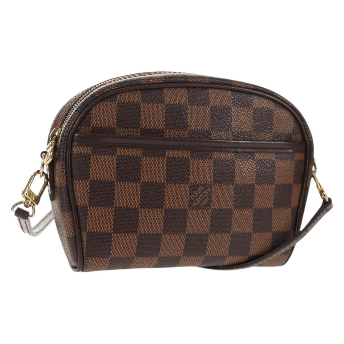 LOUIS VUITTON Damier Ebene Pochette Ipanema Shoulder Bag N51296 Auth: LOUIS VUITTON Damier Ebene Pochette Ipanema Shoulder Bag N51296 Auth This Louis Vuitton Damier Ebene Pochette Ipanema Shoulder Bag is a stylish accessory crafted from durable Damier Ebene canvas. The