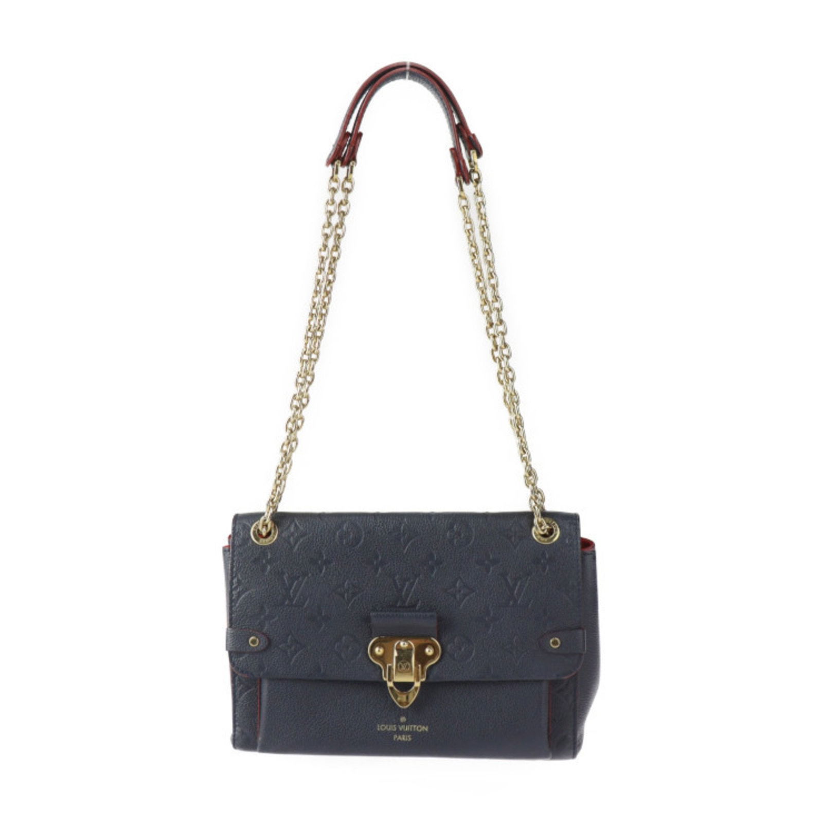 Louis Vuitton Vavin Navy Leather Shoulder Bag France: Louis Vuitton Vavin Navy Leather Shoulder Bag France This Louis Vuitton Vavin bag features a navy leather exterior and is designed for women. The bag is crafted in France and offers a versatile strap