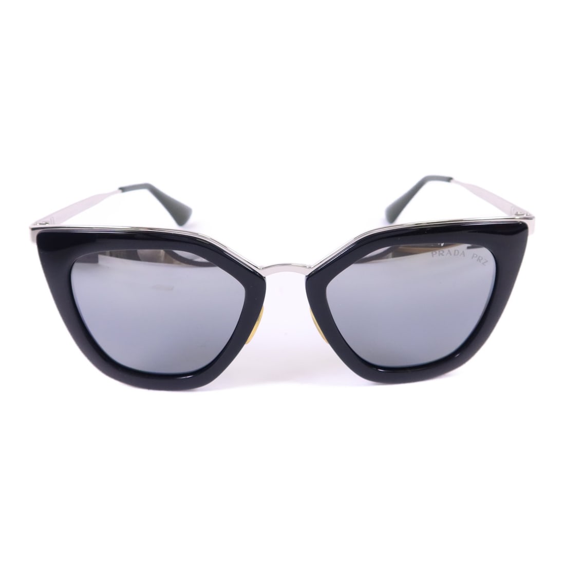 Black and Silver PRADA 1AB-6R2 Sunglasses with PVC Metal Frame (1 of 14)