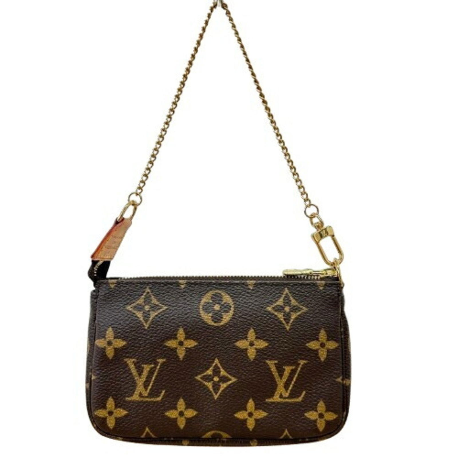 Canvas brown pouch by Louis Vuitton Mini Pochette Accessoires France: Canvas brown pouch by Louis Vuitton Mini Pochette Accessoires France The Louis Vuitton Mini Pochette Accessoires is crafted from brown canvas and designed for women. This compact accessory features a