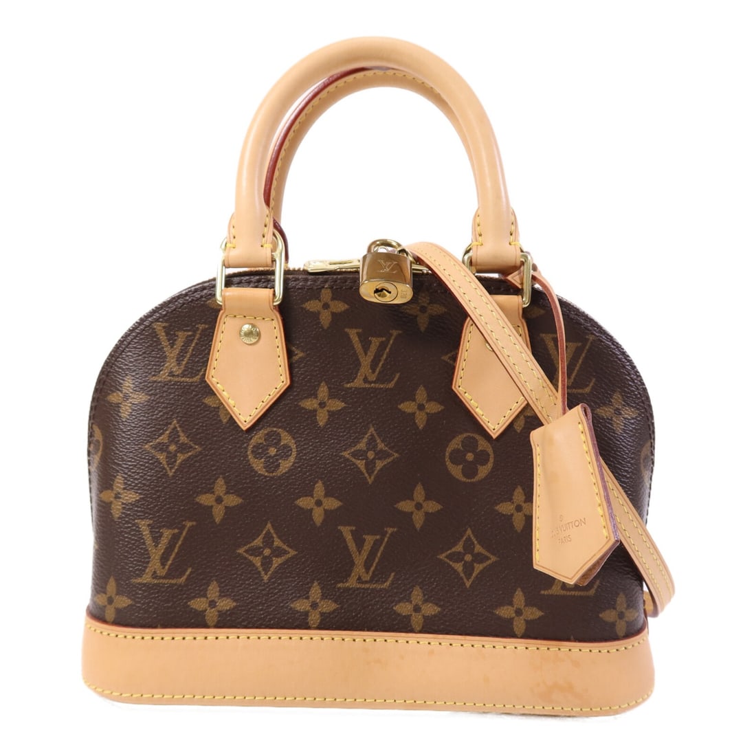 LOUIS VUITTON Alma BB Monogram Brown 2 Way Shoulder Bag M46990 (1 of 14)