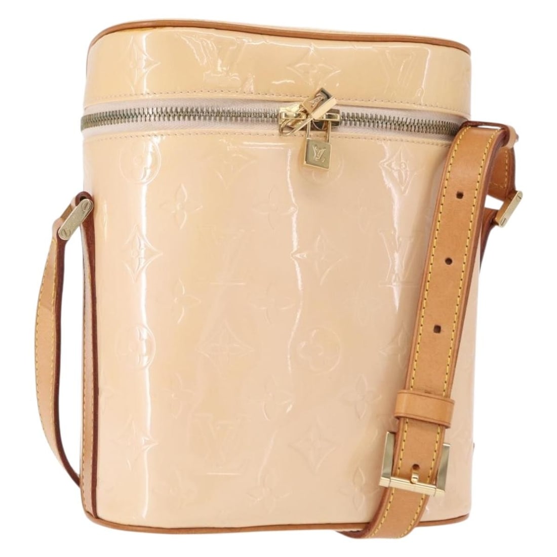 Louis Vuitton Marshmallow Pink Vernis Sullivan Vertical Shoulder Bag M91298: Louis Vuitton Marshmallow Pink Vernis Sullivan Vertical Shoulder Bag M91298 This Louis Vuitton Vernis Sullivan Vertical Bag in Marshmallow Pink is crafted from patent leather and designed as a shoulde