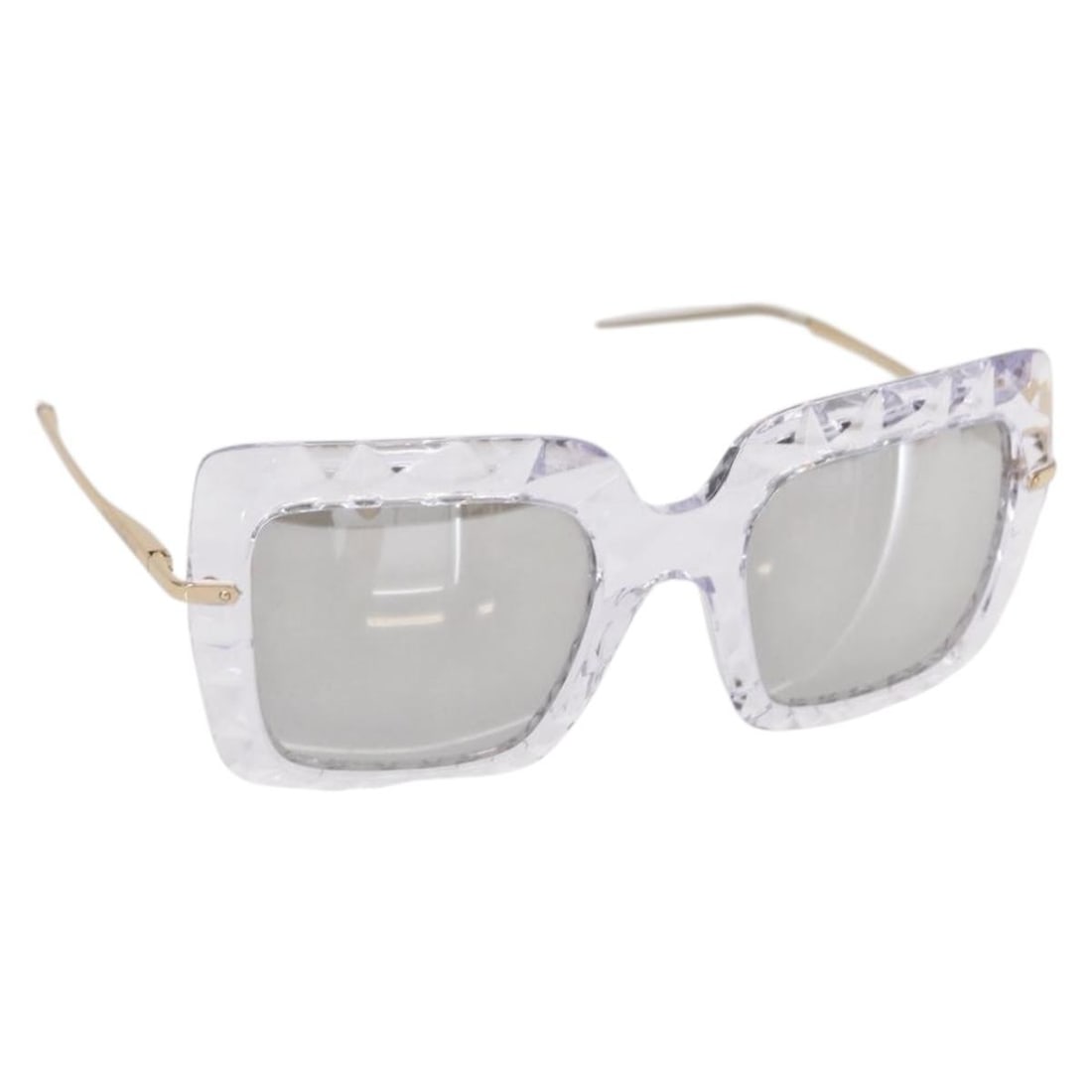 DOLCE&GABBANA Clear Plastic Sunglasses with Dust Bag Italy: DOLCE&GABBANA Clear Plastic Sunglasses with Dust Bag Italy Elevate your style with these Dolce&Gabbana sunglasses, crafted in Italy from high-quality plastic. The clear design offers a modern and slee