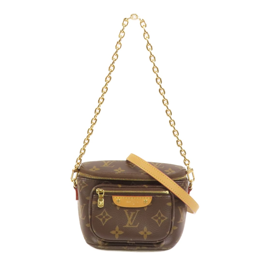 Louis Vuitton Mini Monogram Brown Shoulder Bag M82335 with Gold Tone Hardware (1 of 13)