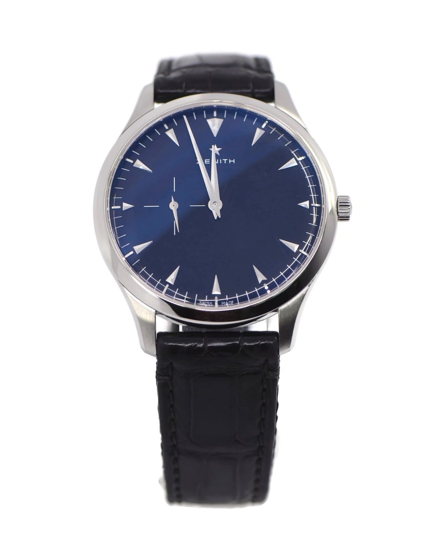 Zenith Elite Ultra Thin Watch 03.2010.681 Stainless Steel Leather Band (1 of 6)