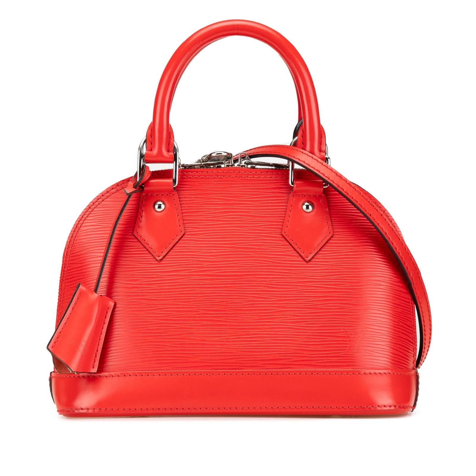 Louis Vuitton Epi Alma BB Red Leather Handbag with Detachable Strap (1 of 11)