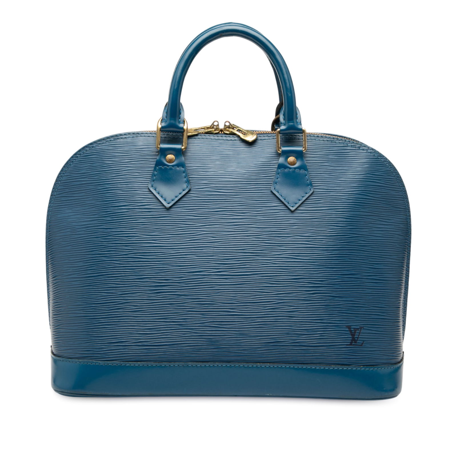 Louis Vuitton Epi Alma PM Blue Leather Handbag (1 of 8)