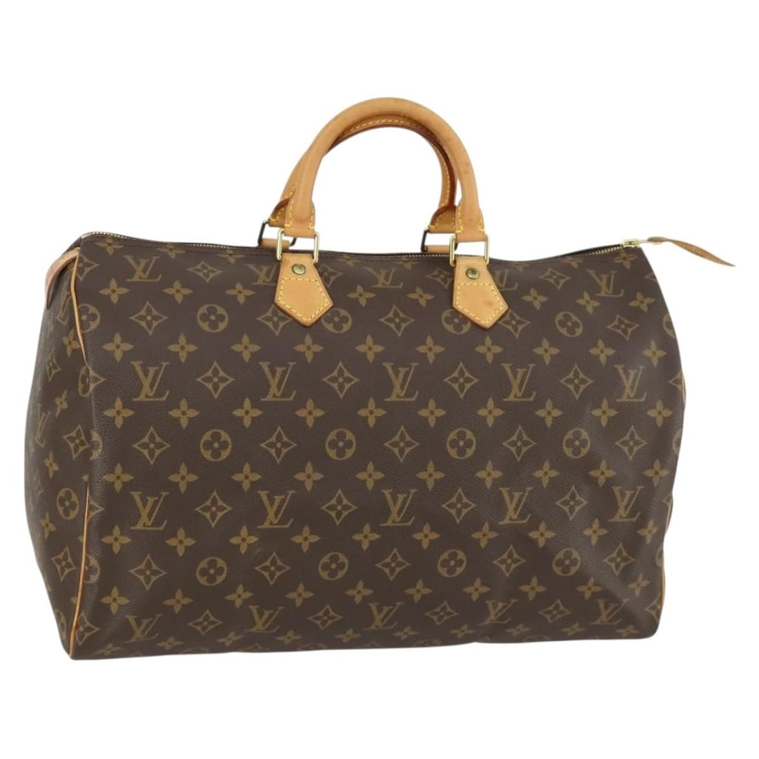 Louis Vuitton Speedy 40 Monogram Canvas Handbag with Dust Bag M41522: Louis Vuitton Speedy 40 Monogram Canvas Handbag with Dust Bag M41522 This Louis Vuitton Speedy 40 hand bag features the iconic Monogram canvas and is crafted in France. The bag comes with a dust bag a