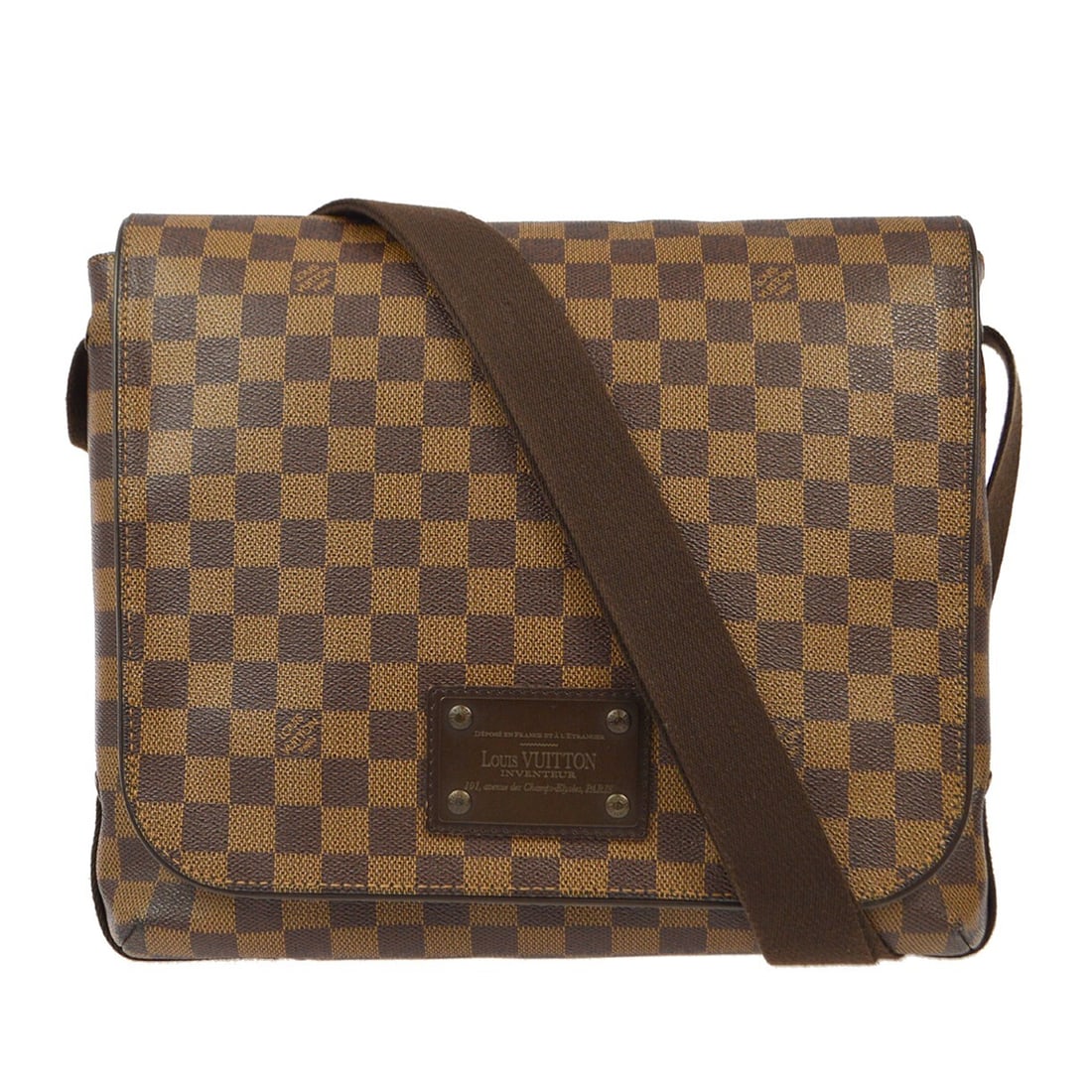 Louis Vuitton Brooklyn MM Shoulder Bag N51211 Damier Canvas: Louis Vuitton Brooklyn MM Shoulder Bag N51211 Damier Canvas The Louis Vuitton Damier Brooklyn MM Shoulder Bag is a stylish and functional accessory designed for casual occasions. This medium-sized sho