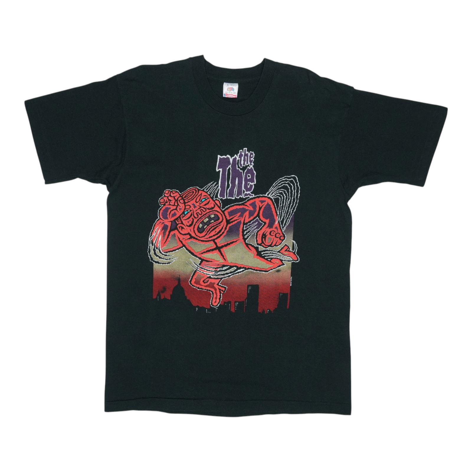 Vintage 1992 The The Black Cotton Extra Large Band Shirt (1 of 4)