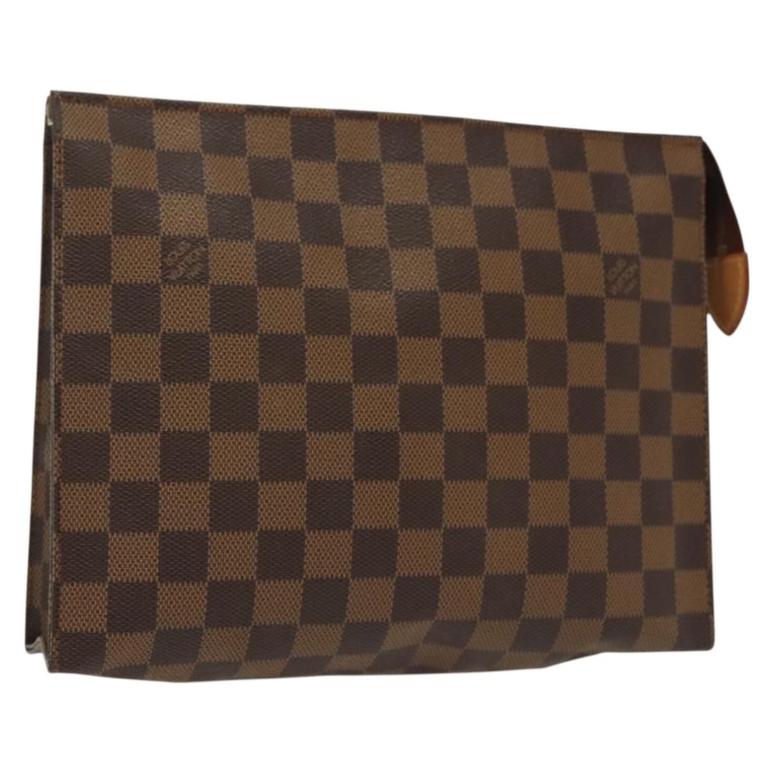 LOUIS VUITTON Damier Ebene Posh Toilette 26 Pouch N47543 Made in France: LOUIS VUITTON Damier Ebene Posh Toilette 26 Pouch N47543 Made in France This LOUIS VUITTON Damier Ebene Posh Toilette 26 Pouch is a stylish and practical accessory crafted from durable Damier Ebene Ca
