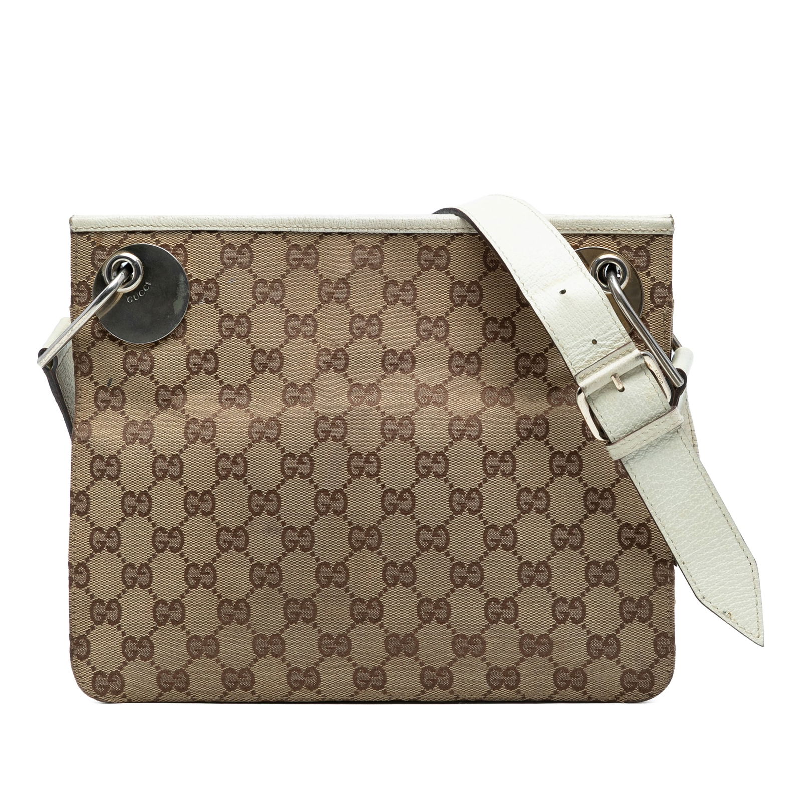 Gucci GG Canvas Eclipse Crossbody Bag with Leather Trim (1 of 7)