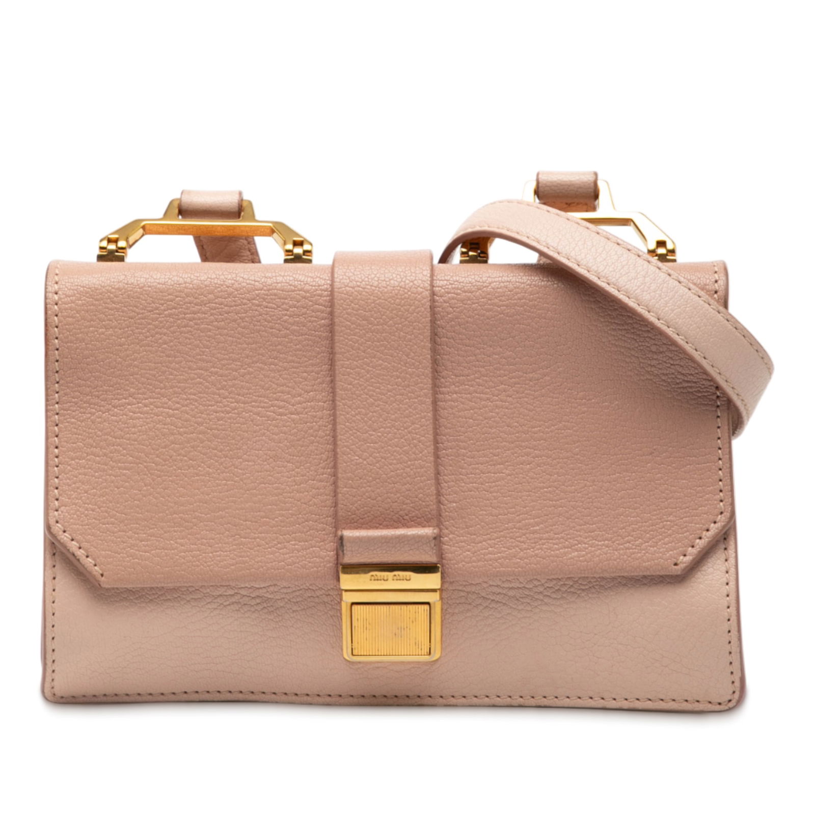 Bicolor Madras Leather Crossbody Bag by Miu Miu (1 of 7)