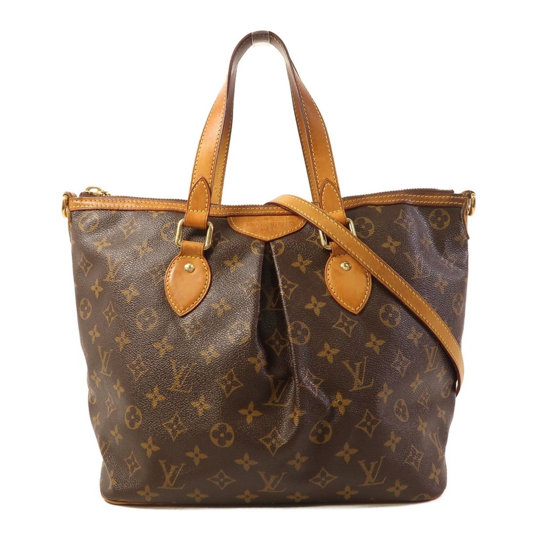 LOUIS VUITTON Palermo PM 2 Way Shoulder Bag M40145 Monogram Brown (1 of 16)