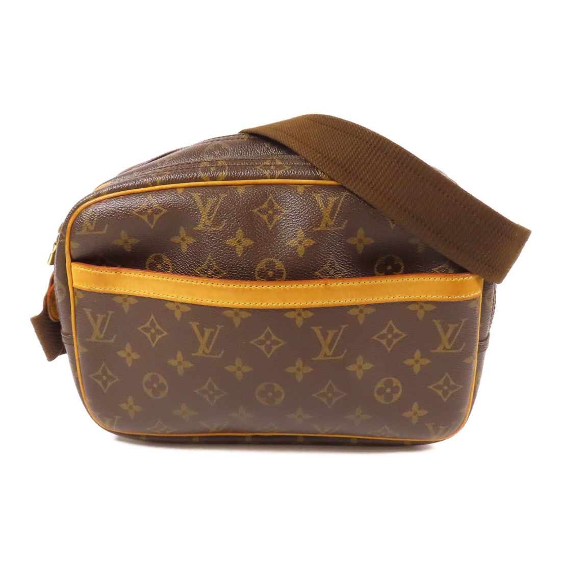 LOUIS VUITTON Reporter PM Shoulder Bag M45254 Monogram Brown PVC (1 of 16)