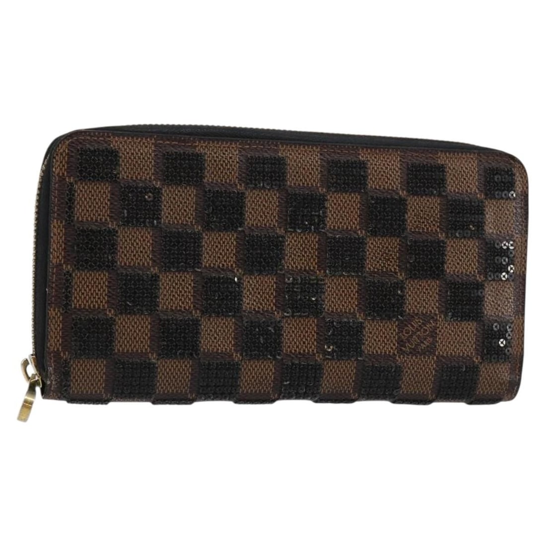Louis Vuitton Damier Ebene Zippy Long Wallet Black N63174 Auth: Louis Vuitton Damier Ebene Zippy Long Wallet Black N63174 Auth The Louis Vuitton Damier Payette Zippy Wallet is a stylish long wallet crafted from durable Damier Ebene canvas, featuring a sophisticate