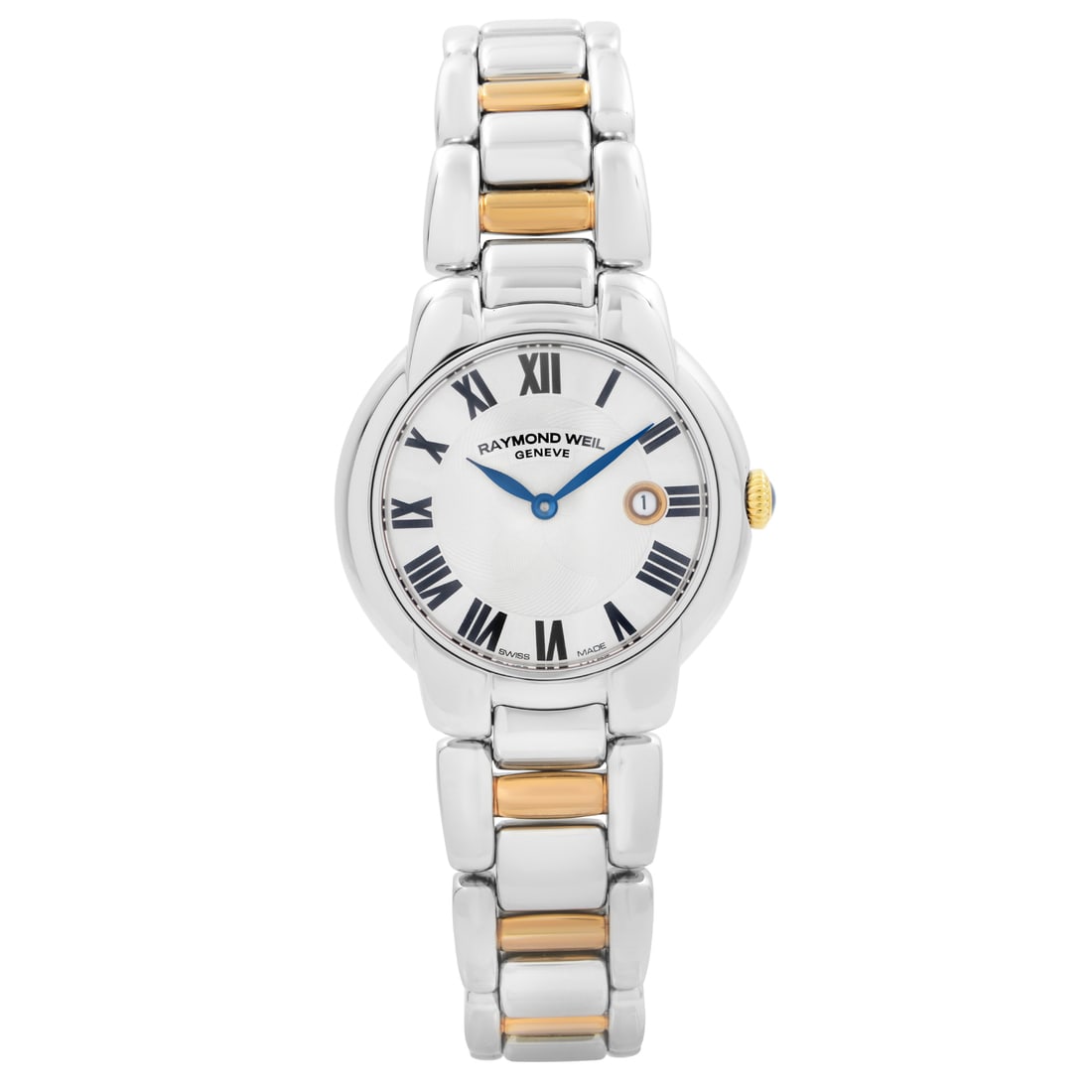 Raymond Weil Jasmine 29mm Two-Tone Ladies Watch with Silver Dial 5229-S5-01659: Raymond Weil Jasmine 29mm Two-Tone Ladies Watch with Silver Dial 5229-S5-01659 Introducing the Raymond Weil Jasmine Ladies Watch, a stunning blend of elegance and functionality. This luxury wristwatch