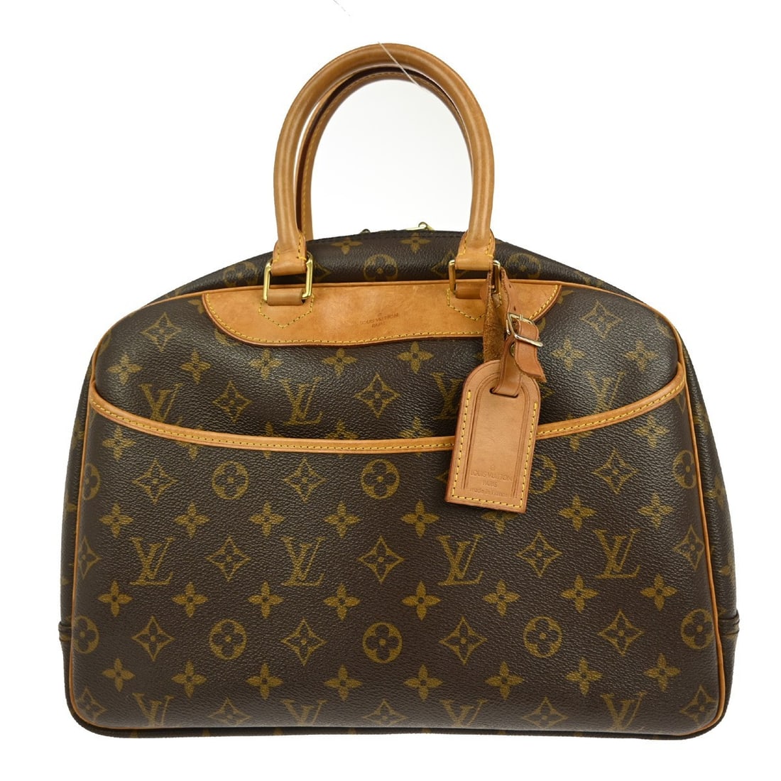 Louis Vuitton Deauville Monogram Canvas Bowling Vanity Bag M47270: Louis Vuitton Deauville Monogram Canvas Bowling Vanity Bag M47270 Introducing the Louis Vuitton Deauville Bowling Vanity Handbag, a stylish and functional accessory that showcases the brand's iconic M