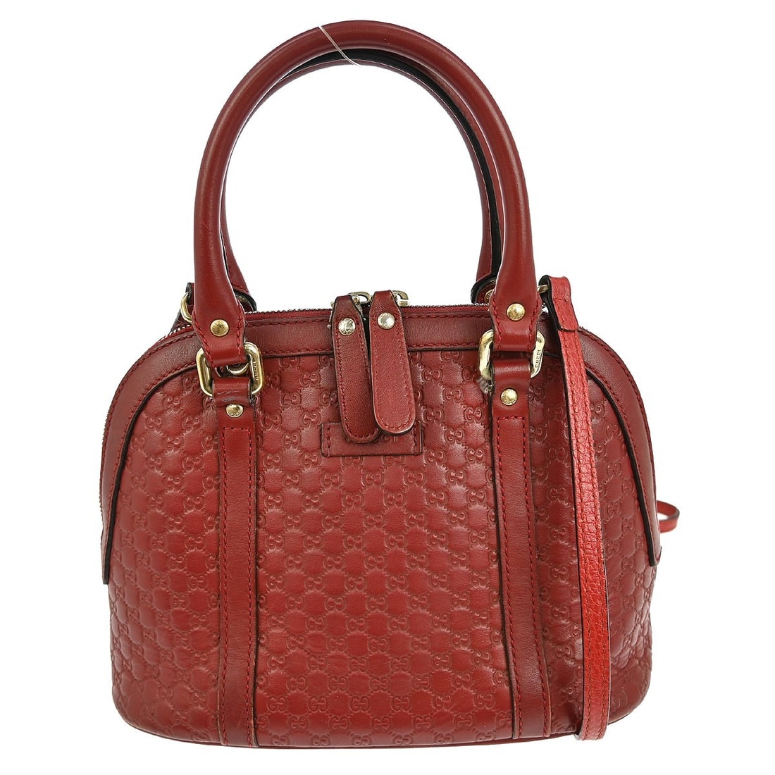 Gucci Micro GG Red Canvas Leather Small Hobo Top Handle 2-Way Bag 449654: Gucci Micro GG Red Canvas Leather Small Hobo Top Handle 2-Way Bag 449654 This Gucci Red Micro GG Hobo 2-way Handbag combines style and functionality, making it a perfect accessory for any outfit. Craf