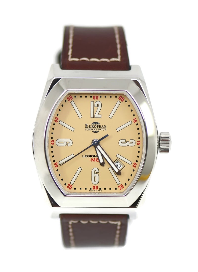 European Company Legionnaire Stainless Steel Automatic Watch 40mm: European Company Legionnaire Stainless Steel Automatic Watch 40mm Introducing the European Company Watch Legionnaire, a sophisticated wristwatch that combines classic style with reliable functionality