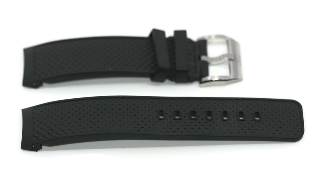 IWC Aquatimer Authentic Black Rubber Wristwatch Strap 22mm (1 of 2)